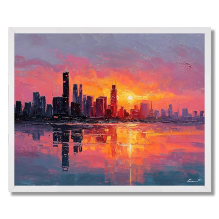 URBAN SUNSET - FRAMED