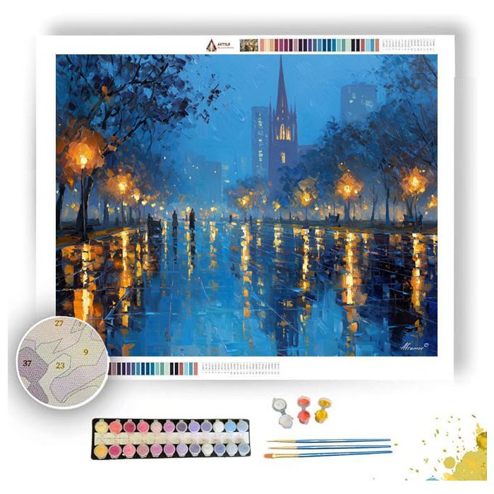 TWILIGHT PLAZA - Paint by Numbers Full Kit