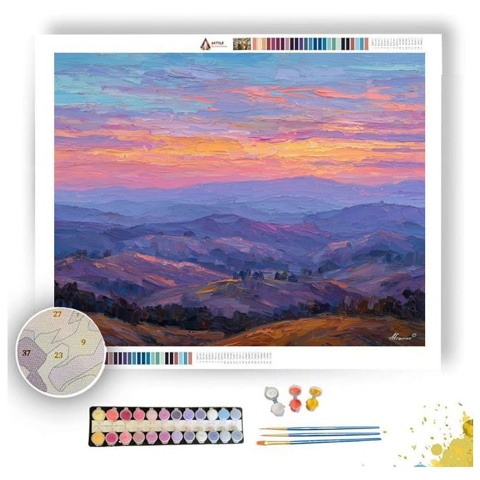 DAWN OVER RIDGE - Paint by Numbers Full Kit