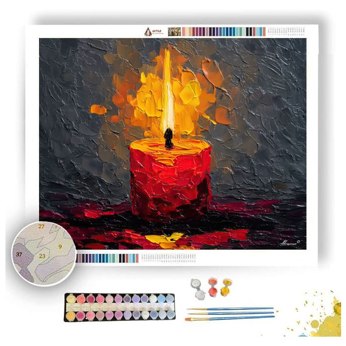 CANDLE GLOW - Paint by Numbers Full Kit