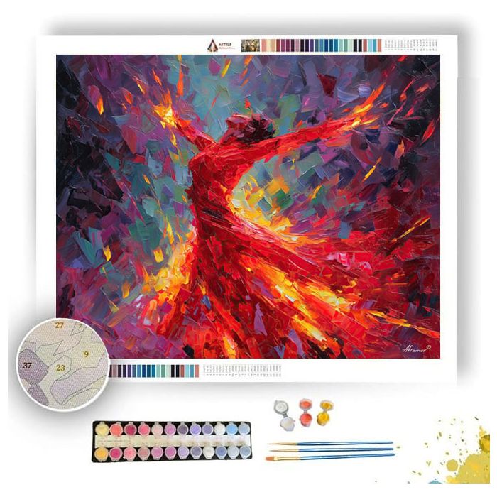 FIRE DANCER - Paint by Numbers Full Kit