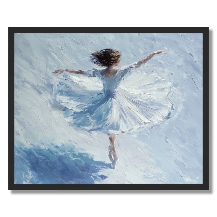 WHITE SWIRL - FRAMED