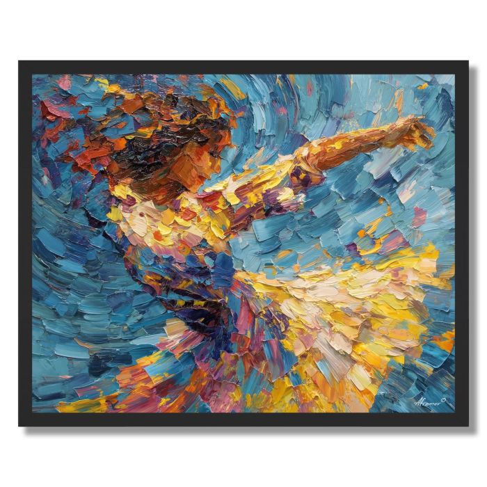 MOTION IN BLUE - FRAMED