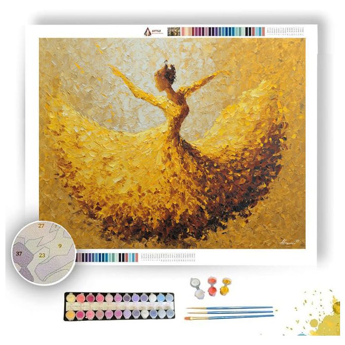 FIRELIGHT DANCER - Paint by Numbers Full Kit