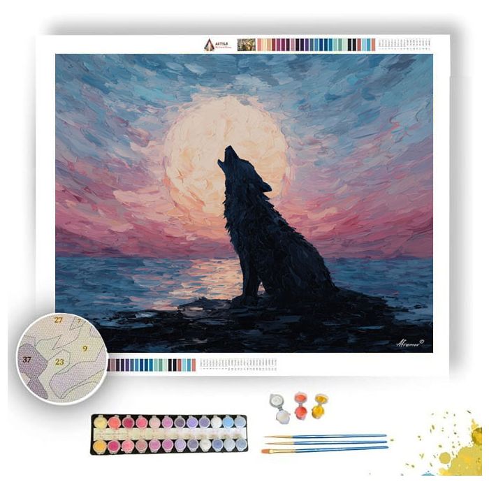 WOLF SILENCE - Paint by Numbers Full Kit