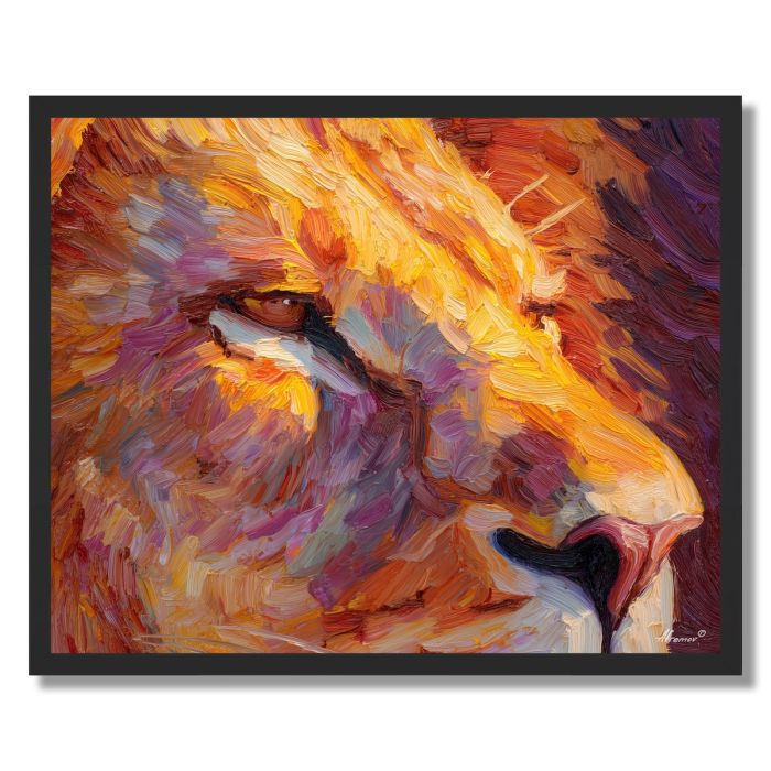 LION LIGHT - FRAMED