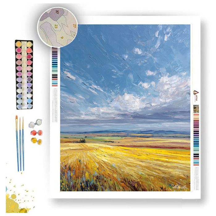 YELLOW FIELD - Paint by Numbers Full Kit