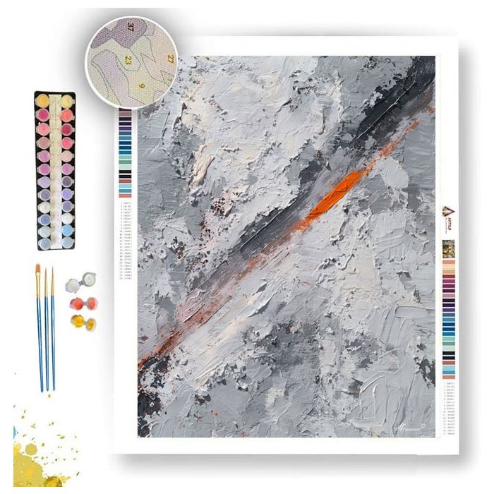 WHITE SILENCE B&W - Paint by Numbers Full Kit