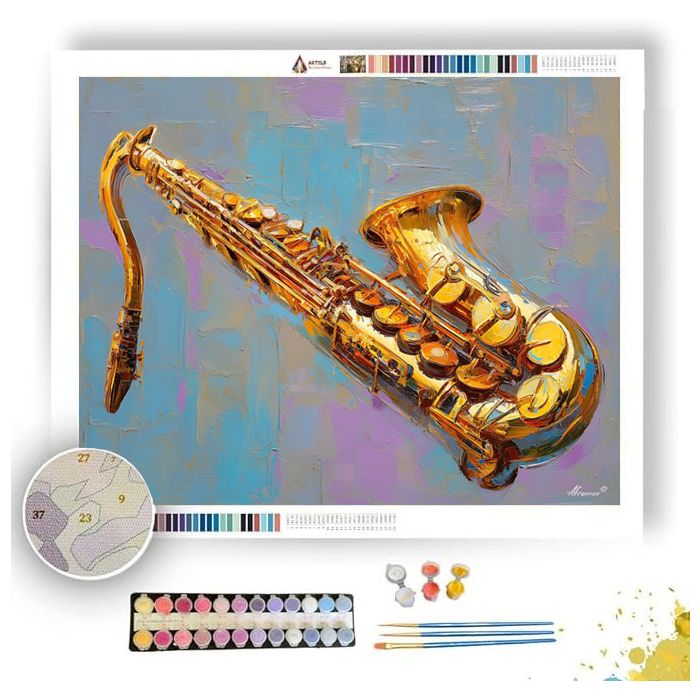 GOLDEN SAXOPHONE - Paint by Numbers Full Kit