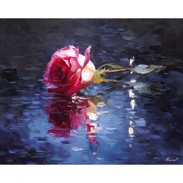 ROSE IN RAIN