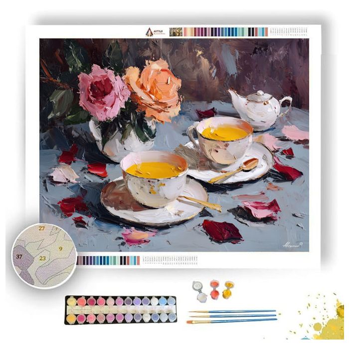 TEA FOR TWO - Paint by Numbers Full Kit