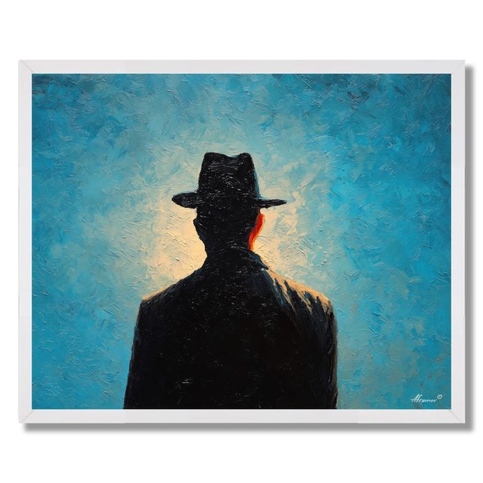 MAN IN HAT - FRAMED