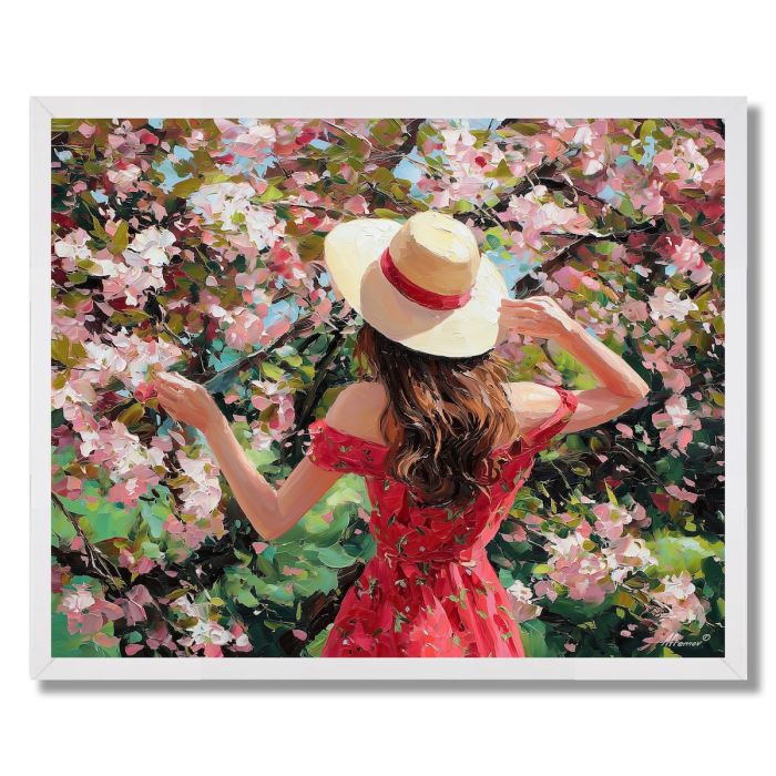 ROSE GARDEN HAT - FRAMED