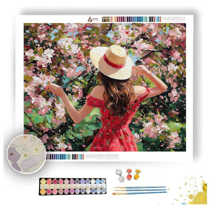 ROSE GARDEN HAT - Paint by Numbers Full Kit