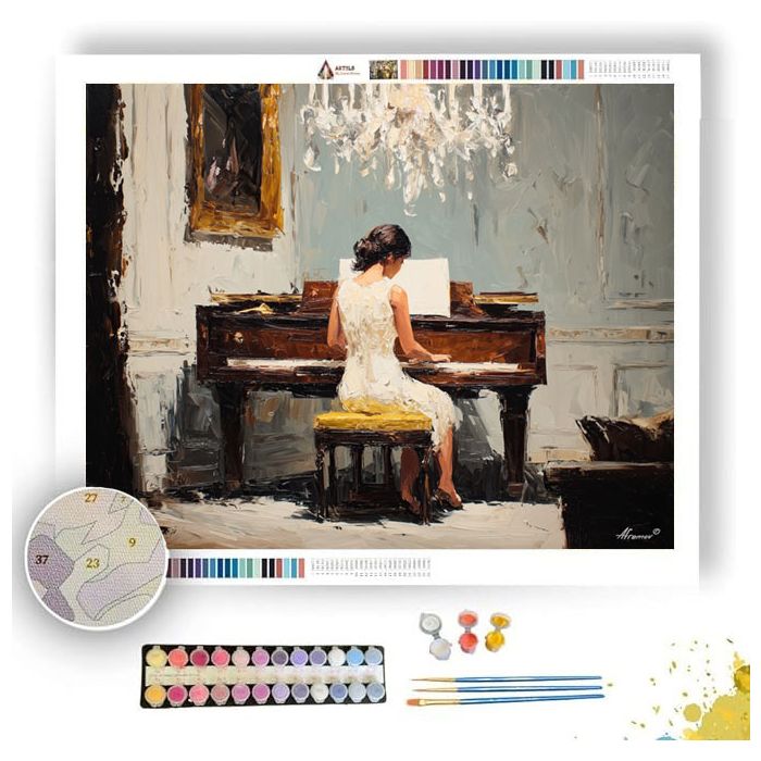 PIANO ROOM - Paint by Numbers Full Kit