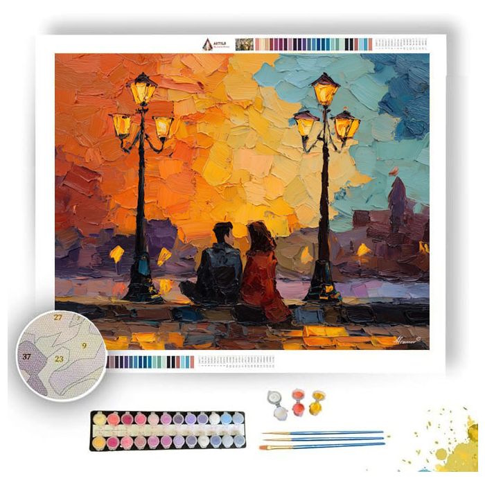 EVENING CONVERSATION - Paint by Numbers Full Kit