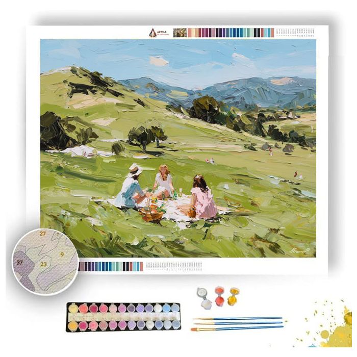 FIELD PICNIC - Paint by Numbers Full Kit