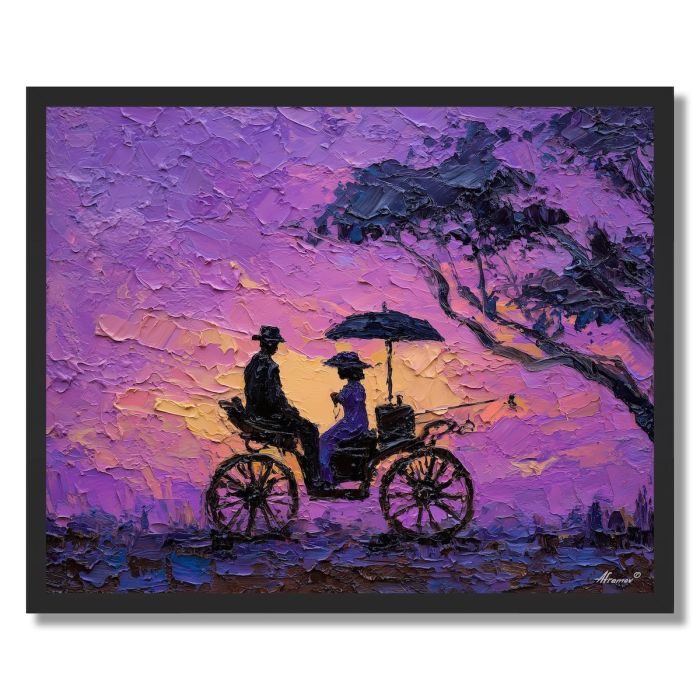 EVENING RIDE - FRAMED