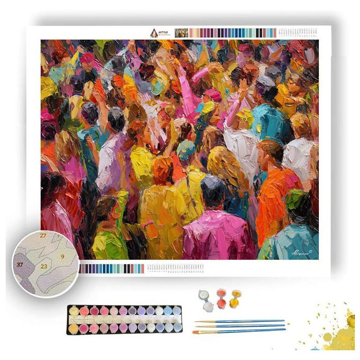 FESTIVAL OF COLORS - Paint by Numbers Full Kit