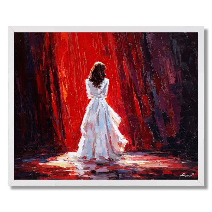 SINGER IN WHITE - FRAMED