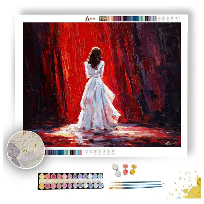 SINGER IN WHITE - Paint by Numbers Full Kit