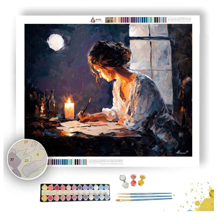 MIDNIGHT LETTER - Paint by Numbers Full Kit