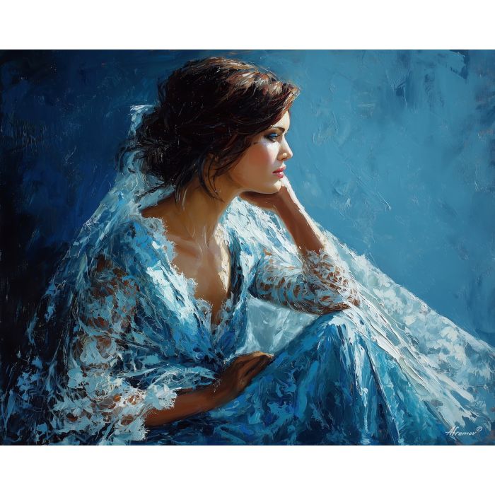 BLUE GOWN PORTRAIT