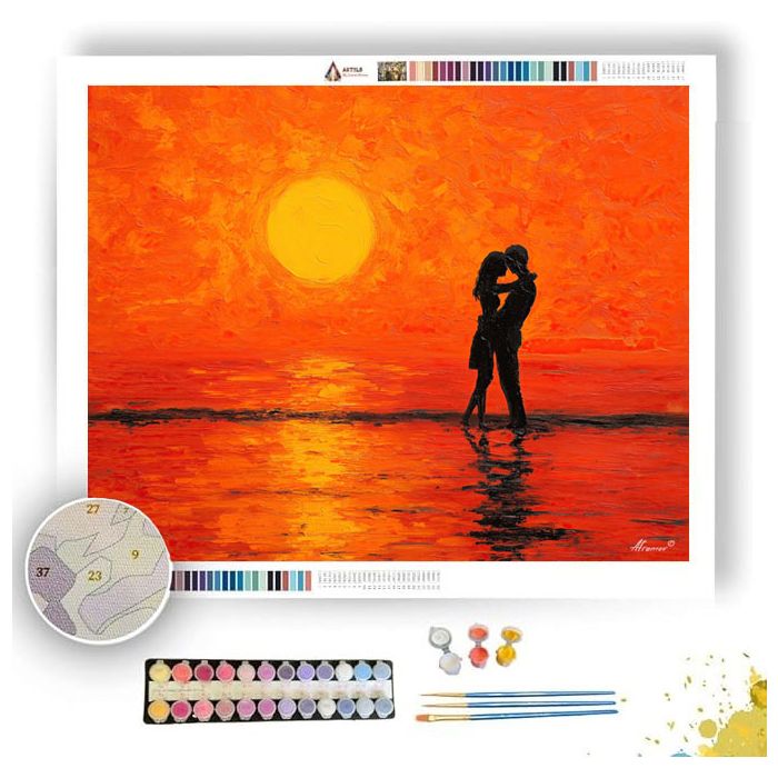 SUNSET EMBRACE - Paint by Numbers Full Kit