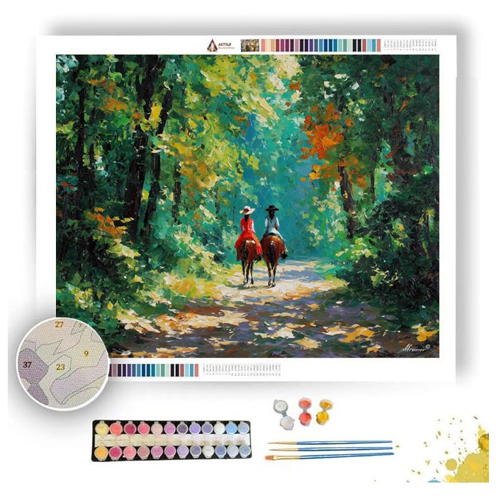 COUNTRYSIDE BRIDLE PATH - Paint by Numbers Full Kit