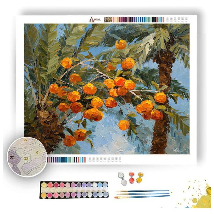 SYRIAN DATE ORCHARD - Paint by Numbers Full Kit