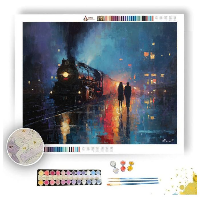 LAST TRAIN OF THE NIGHT - Paint by Numbers Full Kit