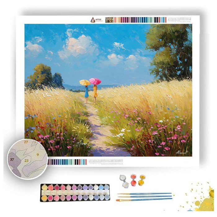 ENGLISH MEADOW PATH - Paint by Numbers Full Kit