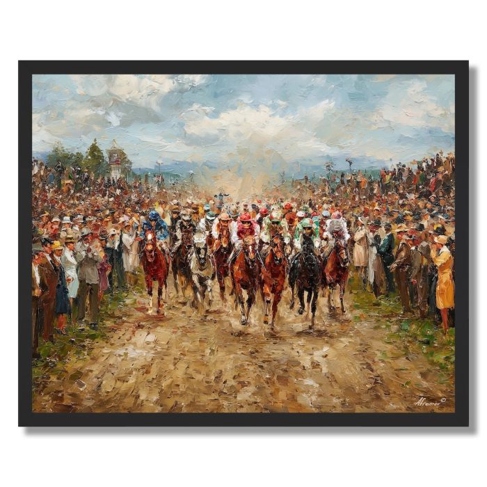 VICTORIAN RACE ROAD - FRAMED