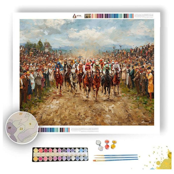 VICTORIAN RACE ROAD - Paint by Numbers Full Kit