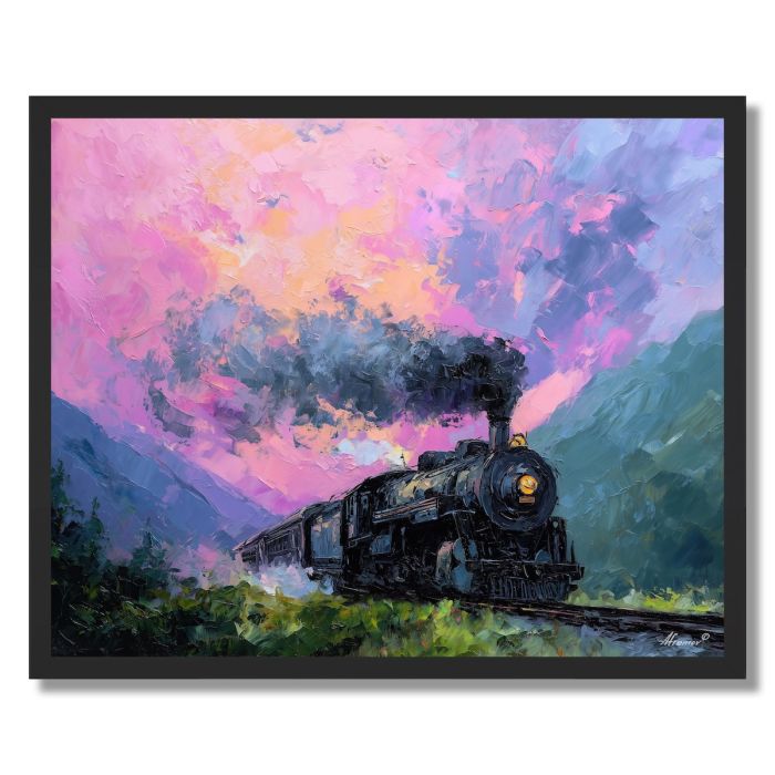 STEAM THROUGH THE VALLEY - FRAMED