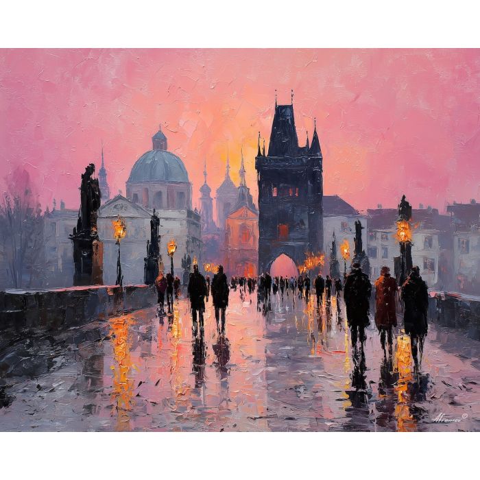 PRAGUE BRIDGE CROSSING