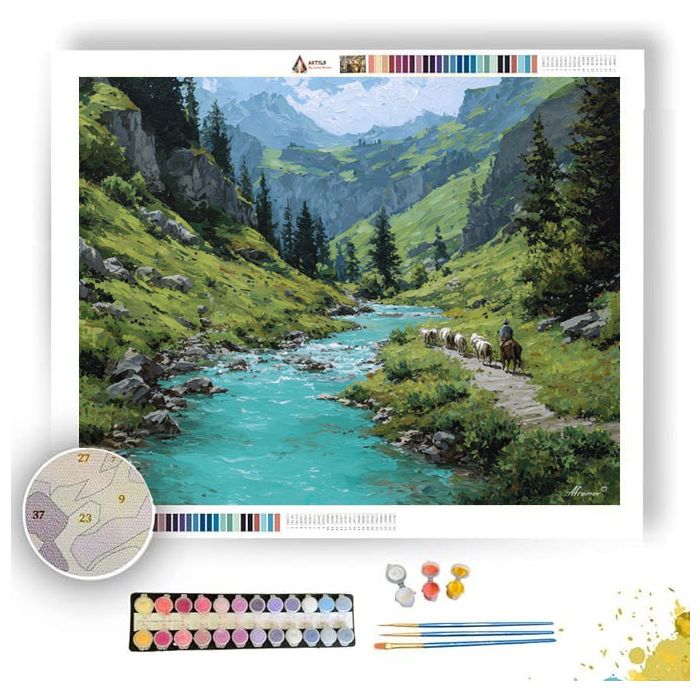 SWISS VALLEY TRAIL - Paint by Numbers Full Kit