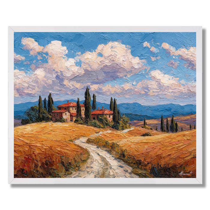 TUSCAN HILLSIDE WALK - FRAMED