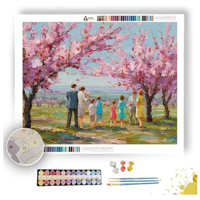 GERMAN ORCHARD BLOOM - Paint by Numbers Full Kit