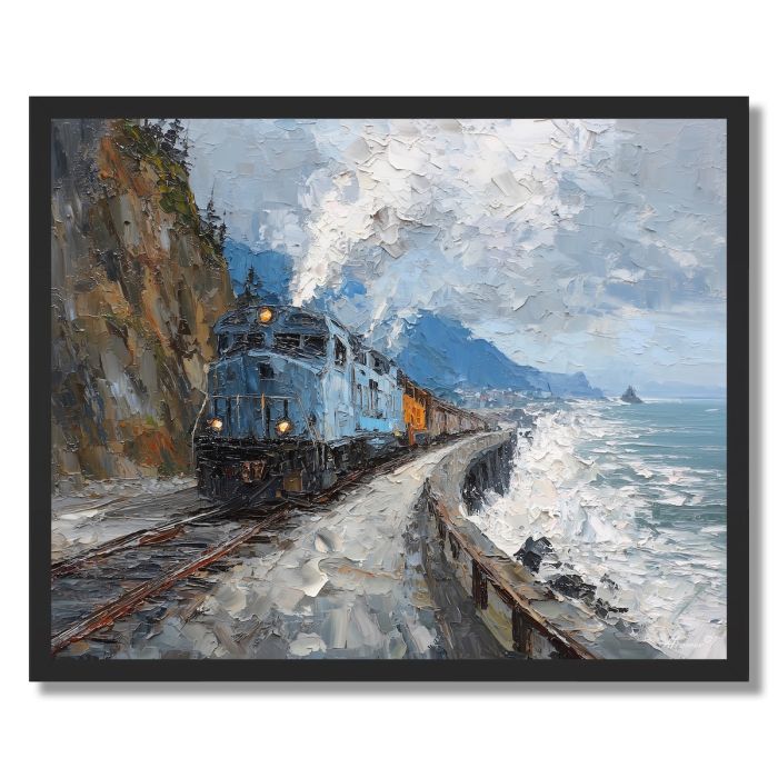 COASTAL LOCOMOTIVE - FRAMED