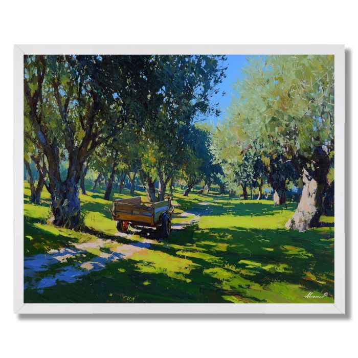 SPANISH OLIVE GROVE - FRAMED