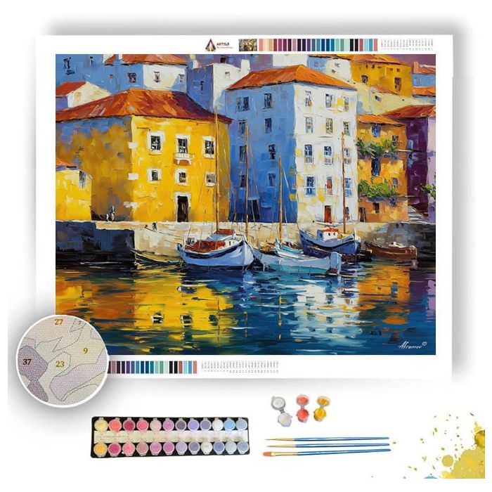 LISBON DOCKS - Paint by Numbers Full Kit