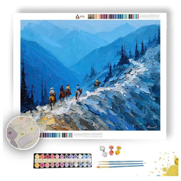 MOUNTAIN TRACK RIDE - Paint by Numbers Full Kit