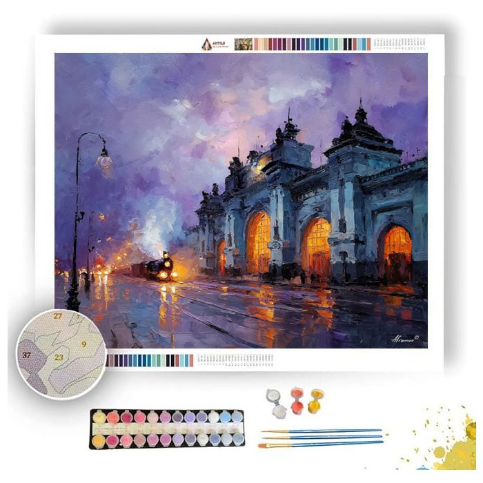 EUROPEAN EXPRESS EVENING - Paint by Numbers Full Kit