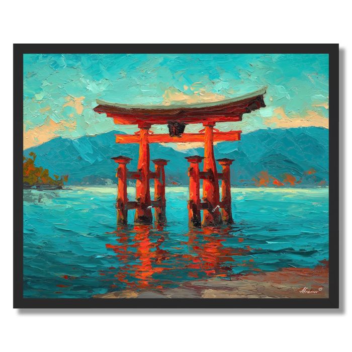 JAPANESE SHRINE GATE - FRAMED