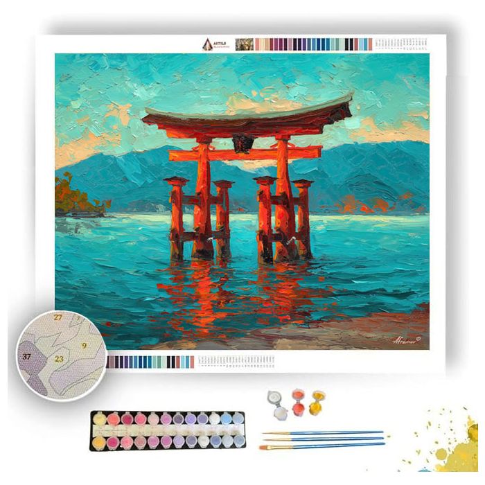 JAPANESE SHRINE GATE - Paint by Numbers Full Kit