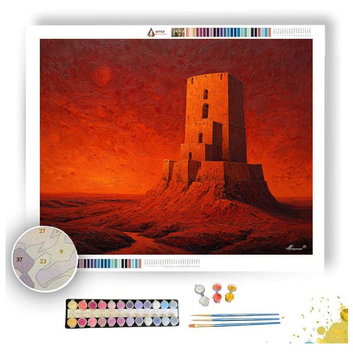 PERSIAN DESERT TOWER - Paint by Numbers Full Kit