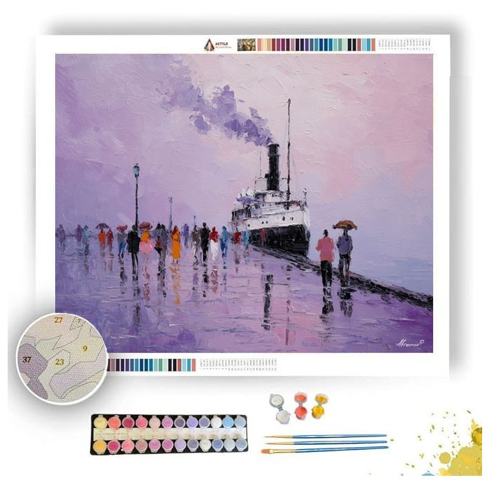 STEAMSHIP DEPARTURE - Paint by Numbers Full Kit