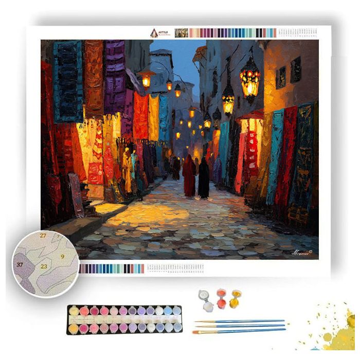 ISTANBUL BAZAAR PATH - Paint by Numbers Full Kit