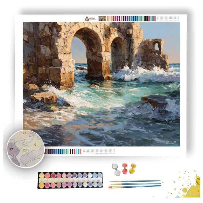 ROMAN COASTAL ARCH - Paint by Numbers Full Kit